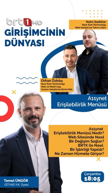 A11yNET Canlı Yayın Tanıtım Afişi